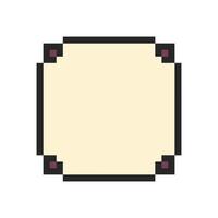 Modern blank frame with refined edge details vector