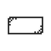 Bare canvas accented by an elegant frame vector