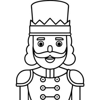 cascanueces colorante paginas vector