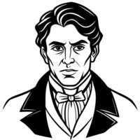 A man in a suit and tie vector