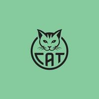 Cat logo initial c logo design vector