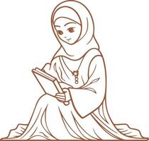 Vintage outline Eidaladha mubarak vector