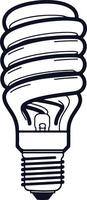 Light bulb clip art vector