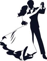 Bride And Groom Dancing vector