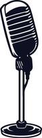 A microphone representing podcasts or public speaking vector