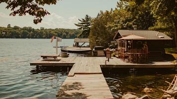 Cabin Getaway on a Tranquil Lake photo