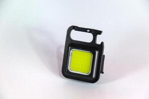 portable led lights isolated on a white background photo
