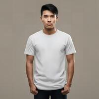 Minimal design tee mockup photo