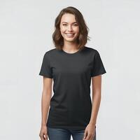 Unpatterned t-shirt visualization photo