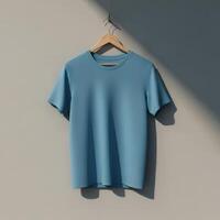 Raw canvas t-shirt layout photo
