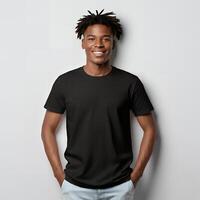 Clear garment design mockup photo