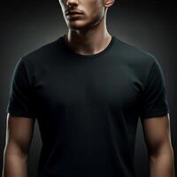 Empty canvas t-shirt design photo