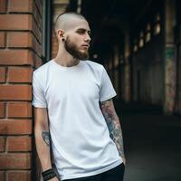 White space t-shirt layout photo