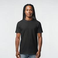 Plain canvas shirt template photo
