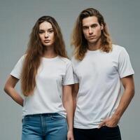 Neutral frame t-shirt template photo