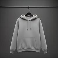Basic hoodie draft without print photo