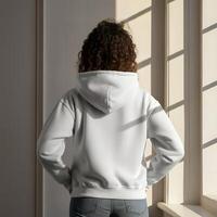 Plain hoodie frame photo