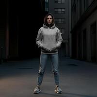 Unprinted hoodie example photo