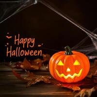 Fright night Halloween scene photo