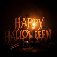 Haunted Halloween backdrop photo