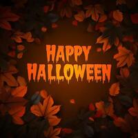 Halloween background with the text Happy Halloween photo
