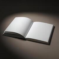 Unlabeled book mockup cover template photo