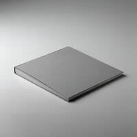 Clear cover book mockup template photo