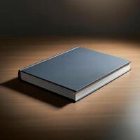 Clear book cover mockup with no content photo