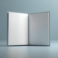 Simplified book cover mockup template photo