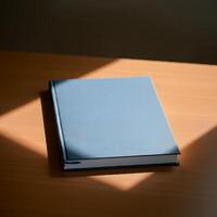 Unlabeled book cover mockup template photo