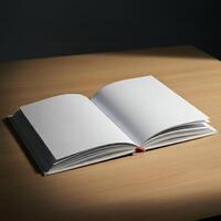 Book cover mockup with a blank design photo