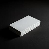 Virtual business card layout photo