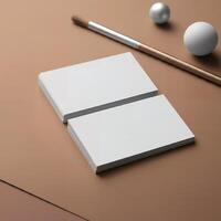 Mockup for business card design photo