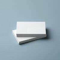 Business card layout mockup template photo