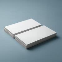 Business card design test mockup photo