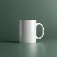 Plain coffee mug mockup to integrate personalized designs photo