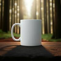 Custom-ready coffee mug template for adding unique designs photo