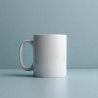 Blank coffee mug mockup to feature your creative designs photo