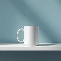 Unprinted coffee mug template for your custom creations photo