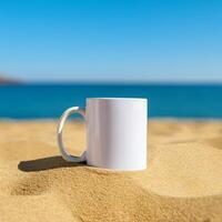 Custom-ready coffee mug mockup for unique designs photo