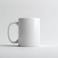 Blank coffee mug mockup ready for custom artwork photo