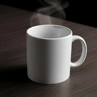 Blank coffee mug mockup for custom design placement photo