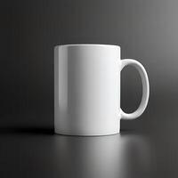 Simple mug template for your personalized design concepts photo