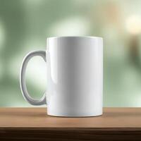 Unprinted coffee mug mockup for adding custom graphics photo