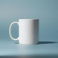 Empty coffee mug mockup for adding unique designs photo