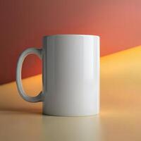 Blank coffee mug mockup to add custom design photo