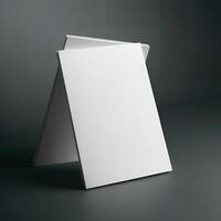 Blank flyer, perfect for showcasing your design work photo