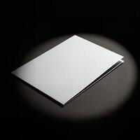 Blank flyer template waiting for your design ideas photo