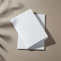 Blank flyer mockup designed for your custom input photo