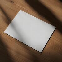 Perfect blank flyer mockup for your design projects photo